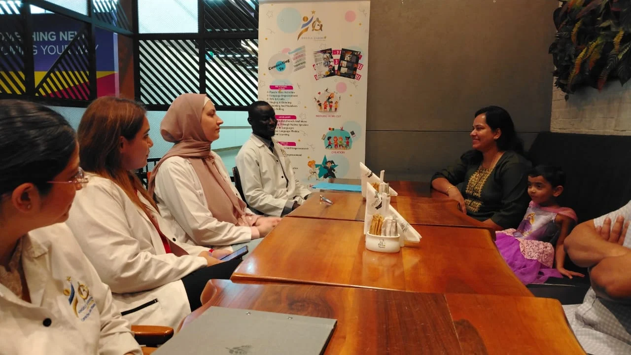 Tea with Teacher session at Pappa Roti with teachers and parents